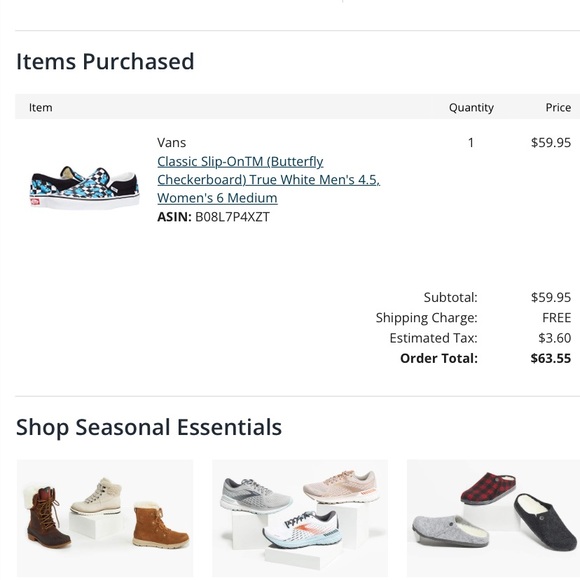 Vans Butterfly Checkerboard Classic slip-on - Picture 5 of 5